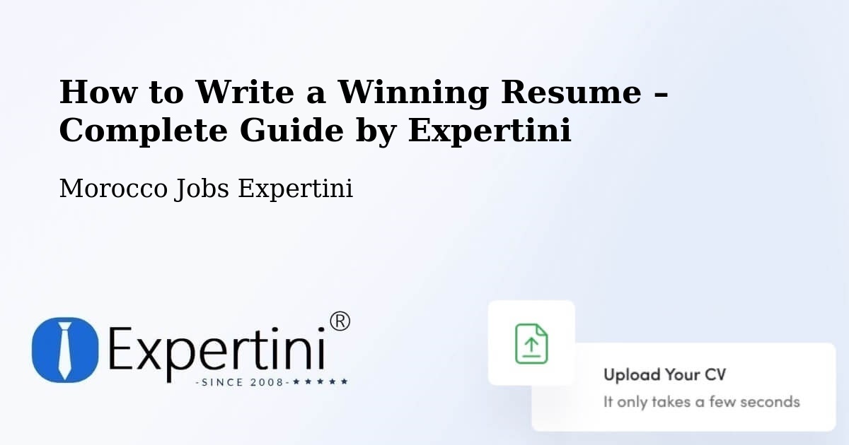 Resume Writing Guide for Job Seekers – Arbaoua - Arbaoua, Morocco Jobs Expertini